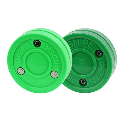 Green Biscuit Combo Hockey Puck, Original & Snipe