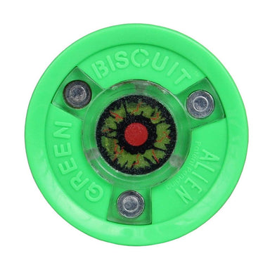 Green Biscuit 'Alien' Hockey Puck
