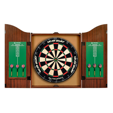 World Master 18" Bristle Dartboard and Cabinet Set
